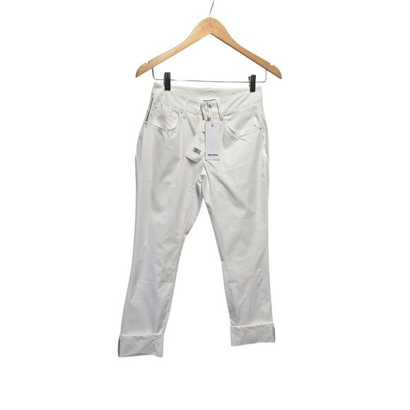 Tretorn  Cuffed Pants‎ Trouser Slacks Optic White  Size 0 Free Shipping - Picture 5 of 6